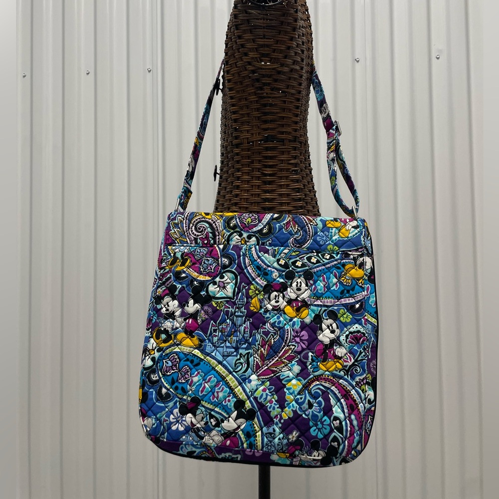 EUC Vera Bradley Triple Zip Hipster DISNEY PARKS Mickey's Paisley Celebration - Picture 13 of 16